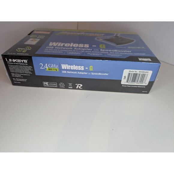 Linksys WUSB54GS-UK Wireless-G USB Network Adapter with SpeedBooster brand new - Picture 6 of 9